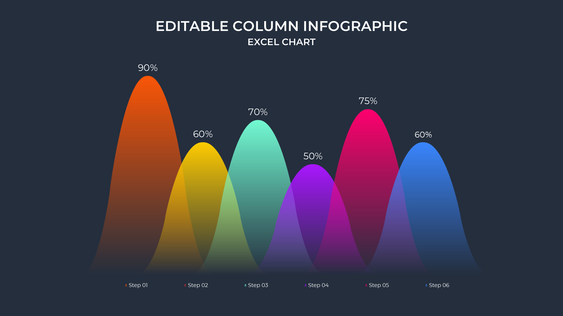 Excel Data Charts [dark] slide 1